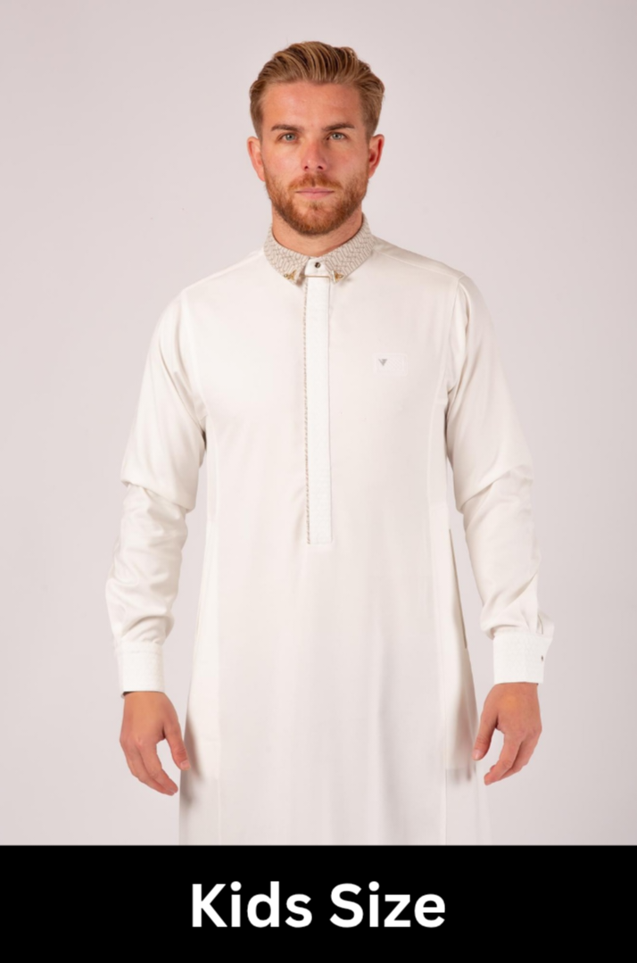 Luxury Cream White Thobe & Jubba with Sleek Design – Al Ameer