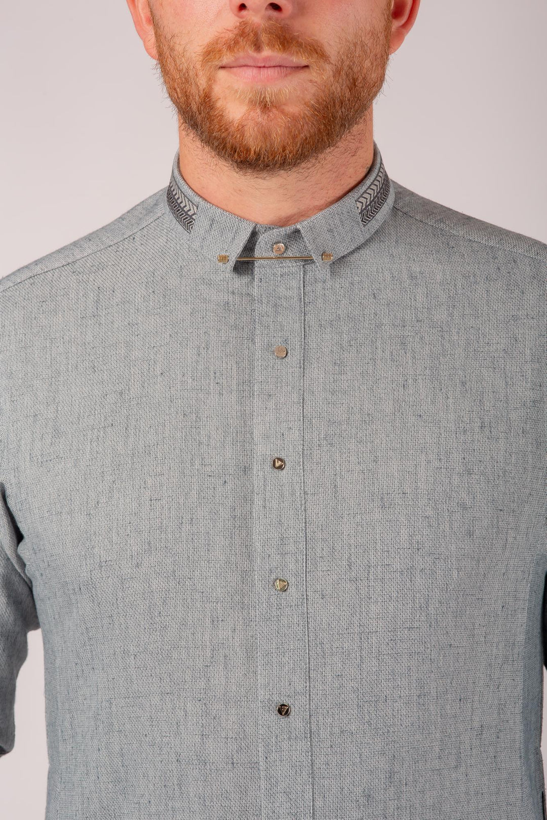 Luxury Grey Thobe & Jubba with Minimalist Design – Al Ameer
