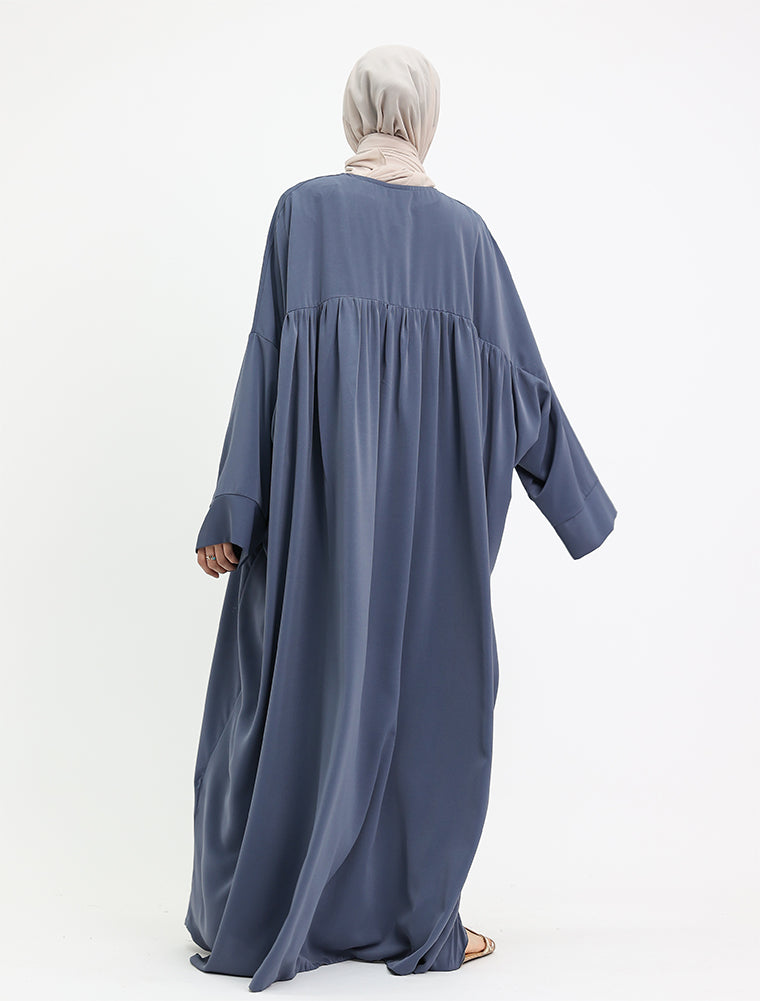 Denim Blue Essential Batwing Abaya