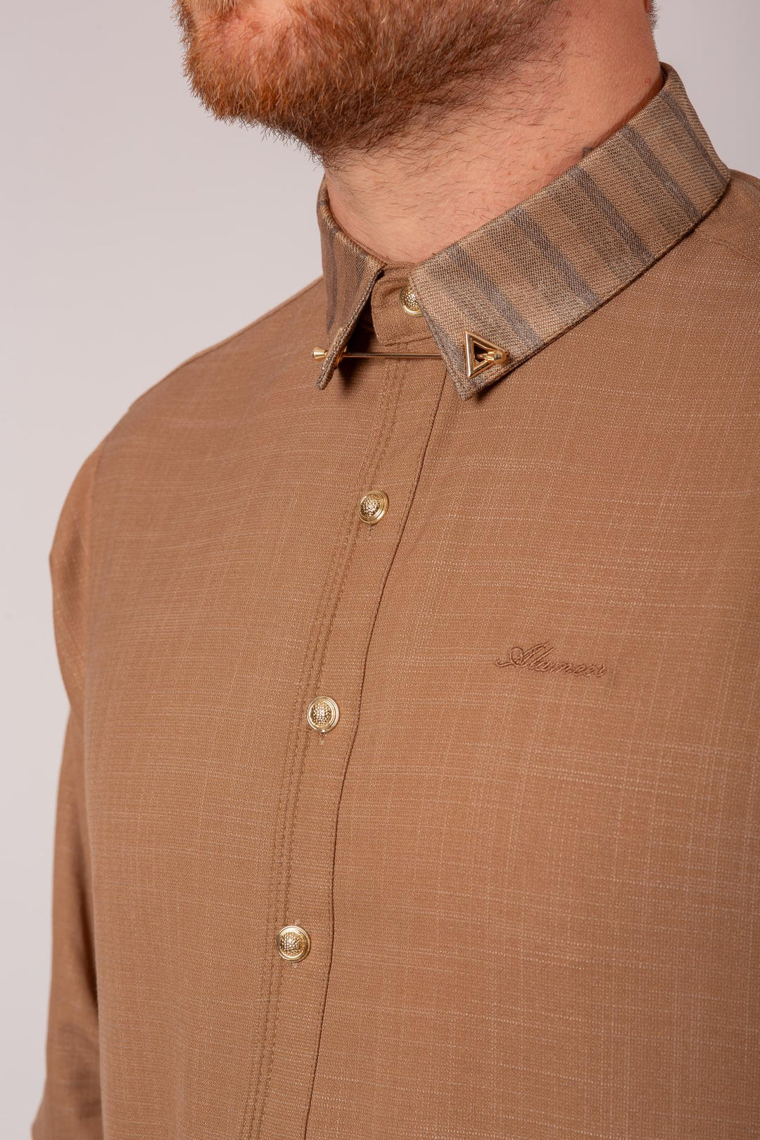 Luxury Sand Gold Thobe & Jubba – Al Ameer