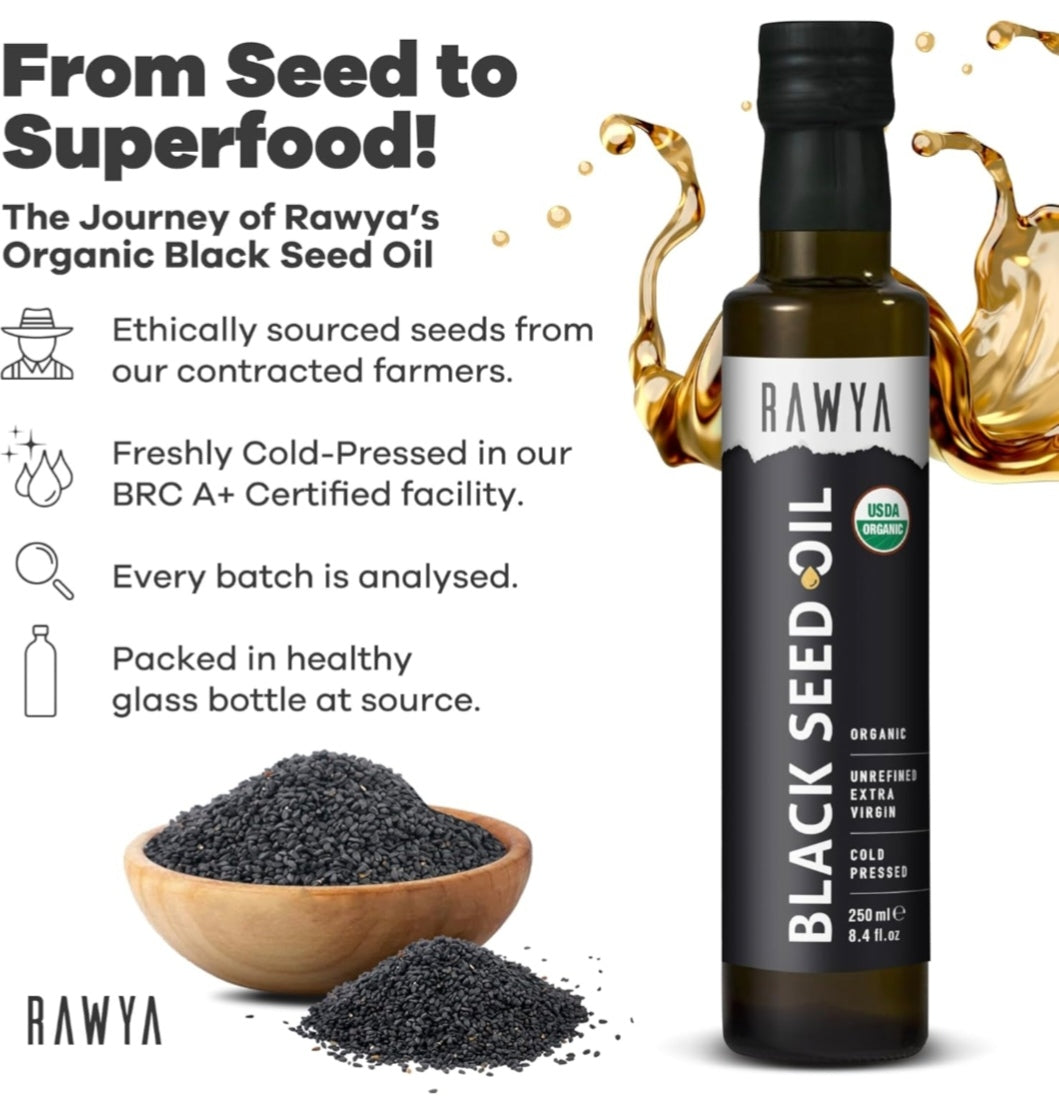Organic Black Seed Oil 250ml