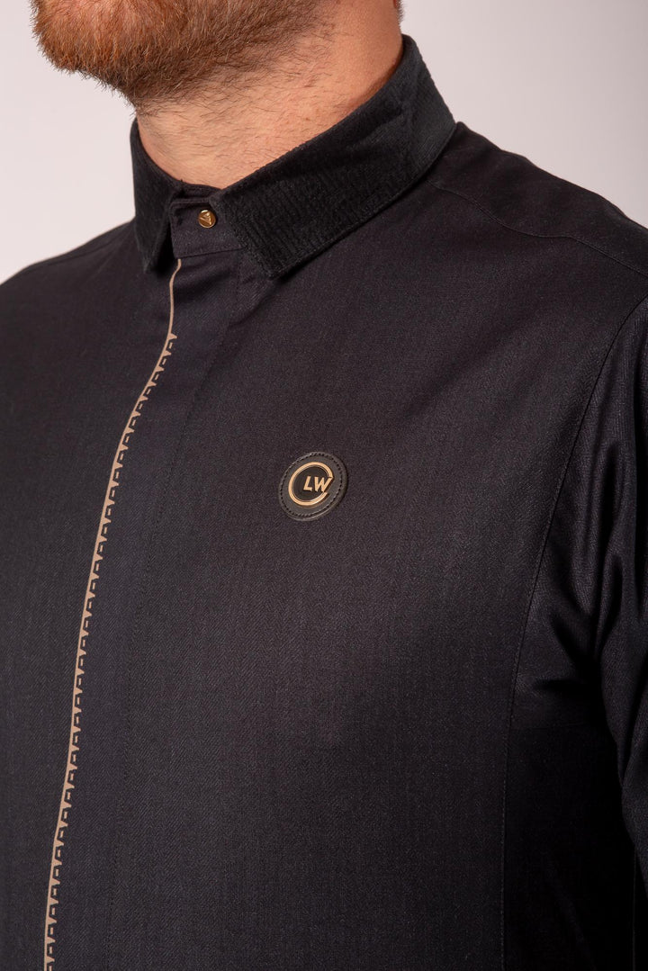 Luxury Black & Brown Thobe & Jubba – Al Ameer
