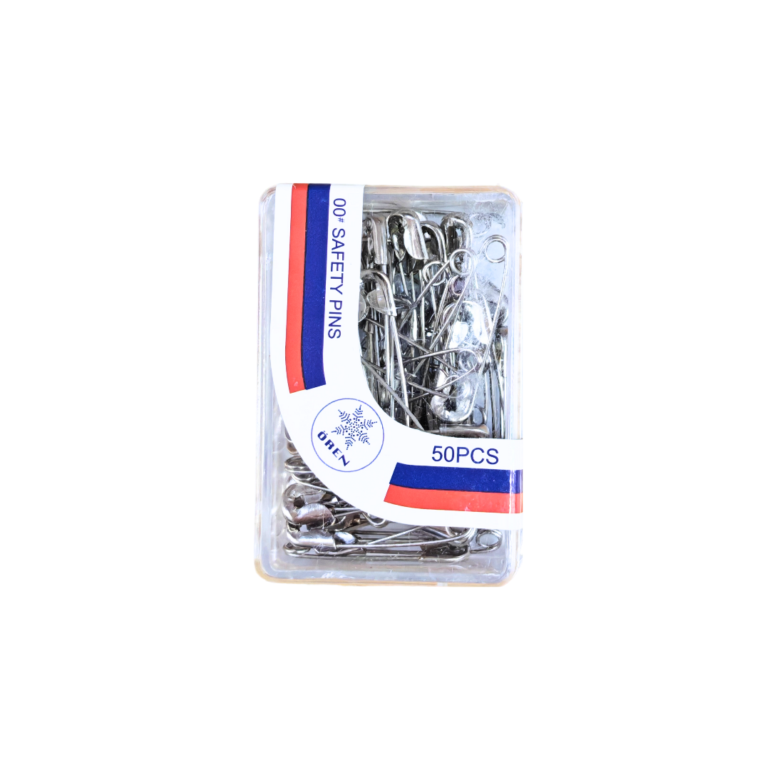 Silver Small Safety Pins 50pcs
