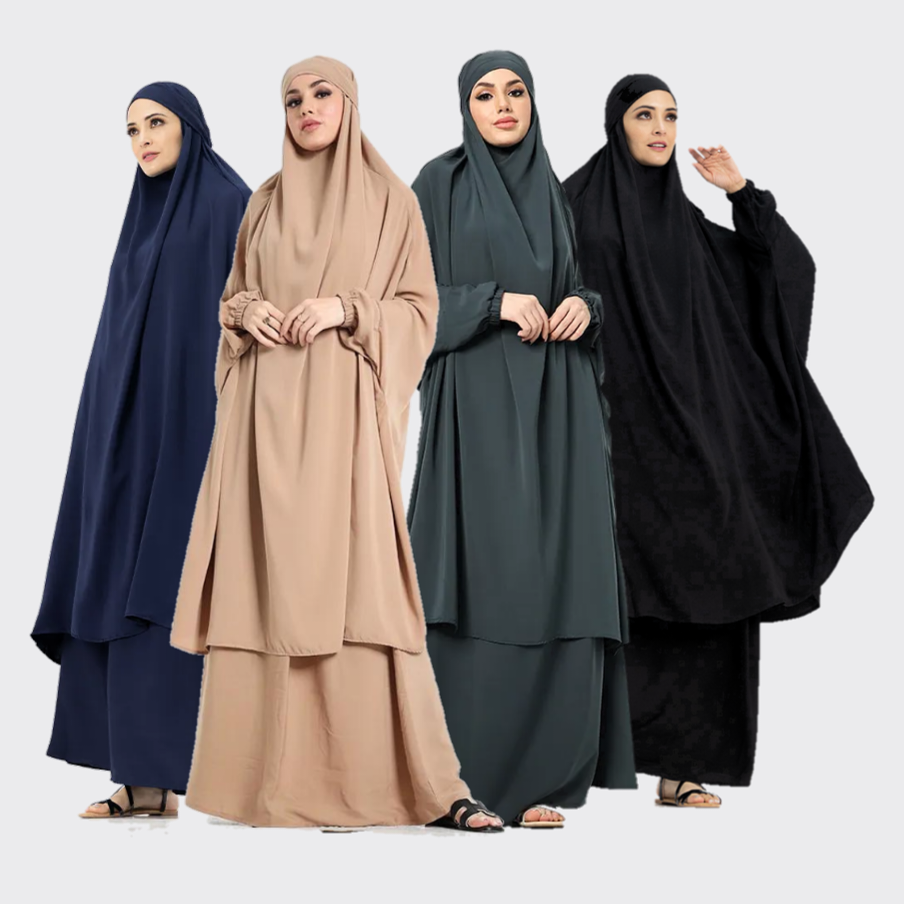 2 Piece One Size Jilbab Khimar BUY NOW