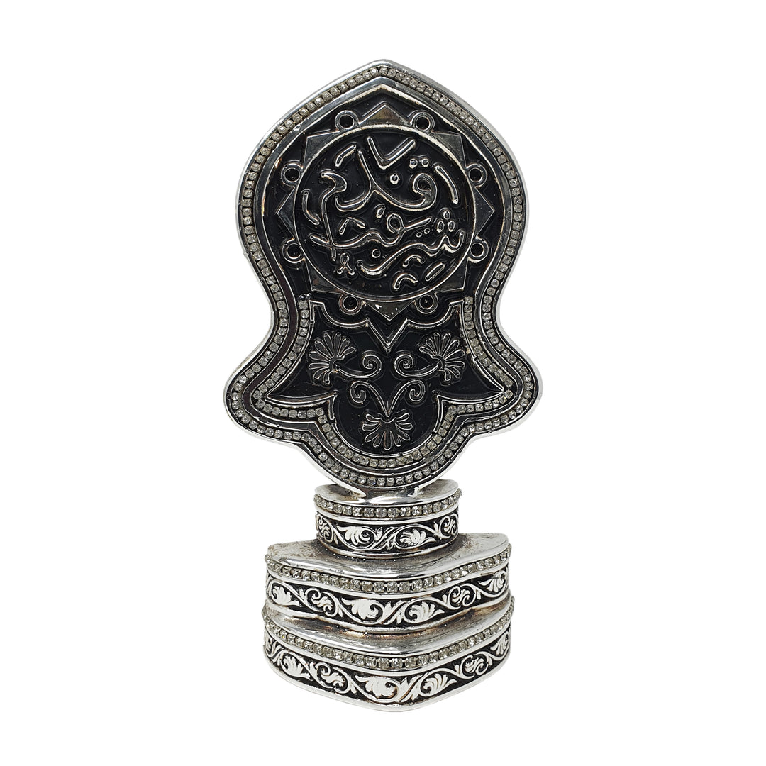 Oval Table Stand Silver