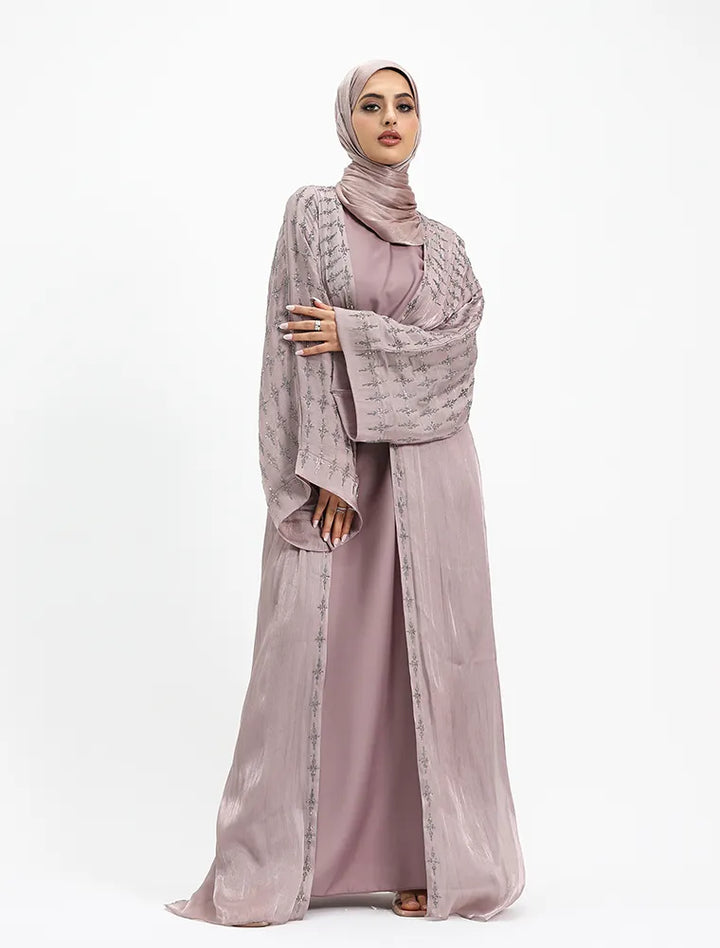 Rose Pink Dina Organza Batwing front