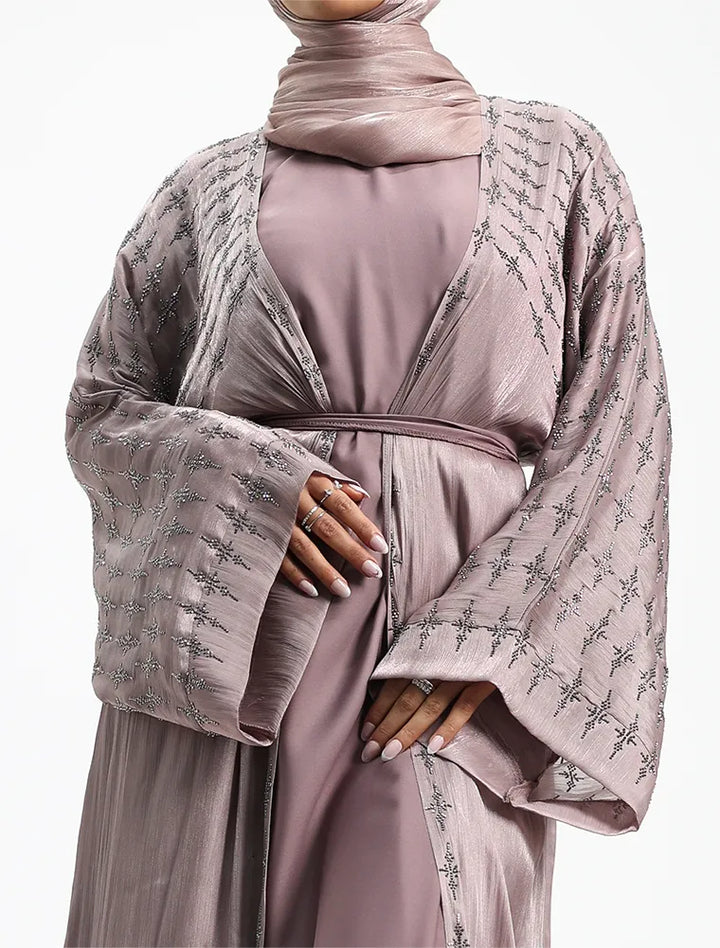 Rose Pink Dina Organza Batwing mid