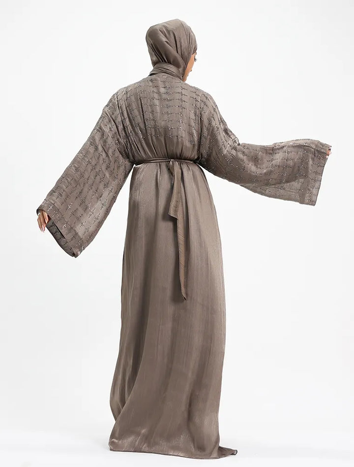 Mocha Dina Organza Batwing back