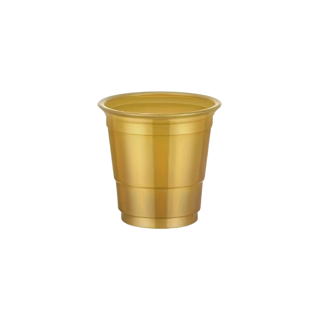 Gold Mini Disposable Cups 10pc