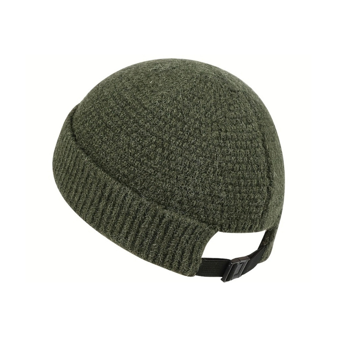 Mens Classic Wooly Docker Hat - Green