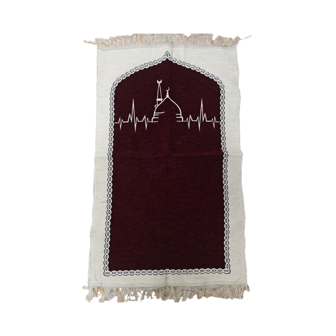 Premium Soft Prayer Mat - Maroon