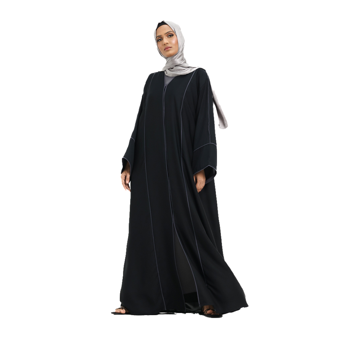 A-Line Piping Abaya