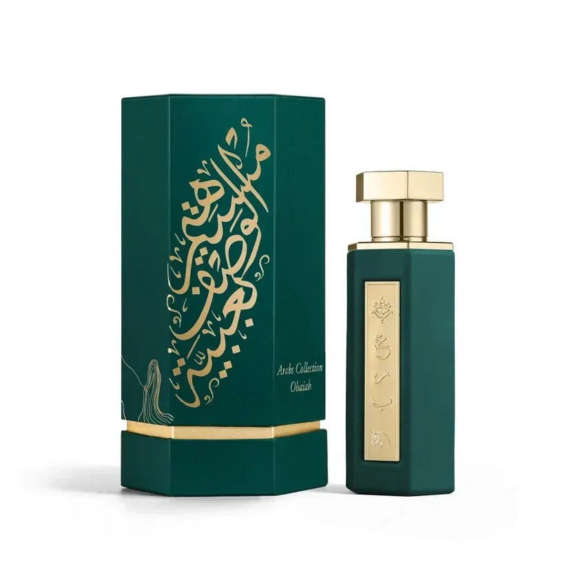 Greent bottle with packaging box