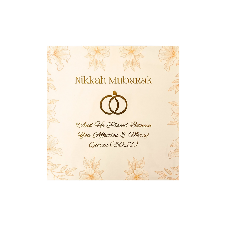 Nikkah Mubarak Card