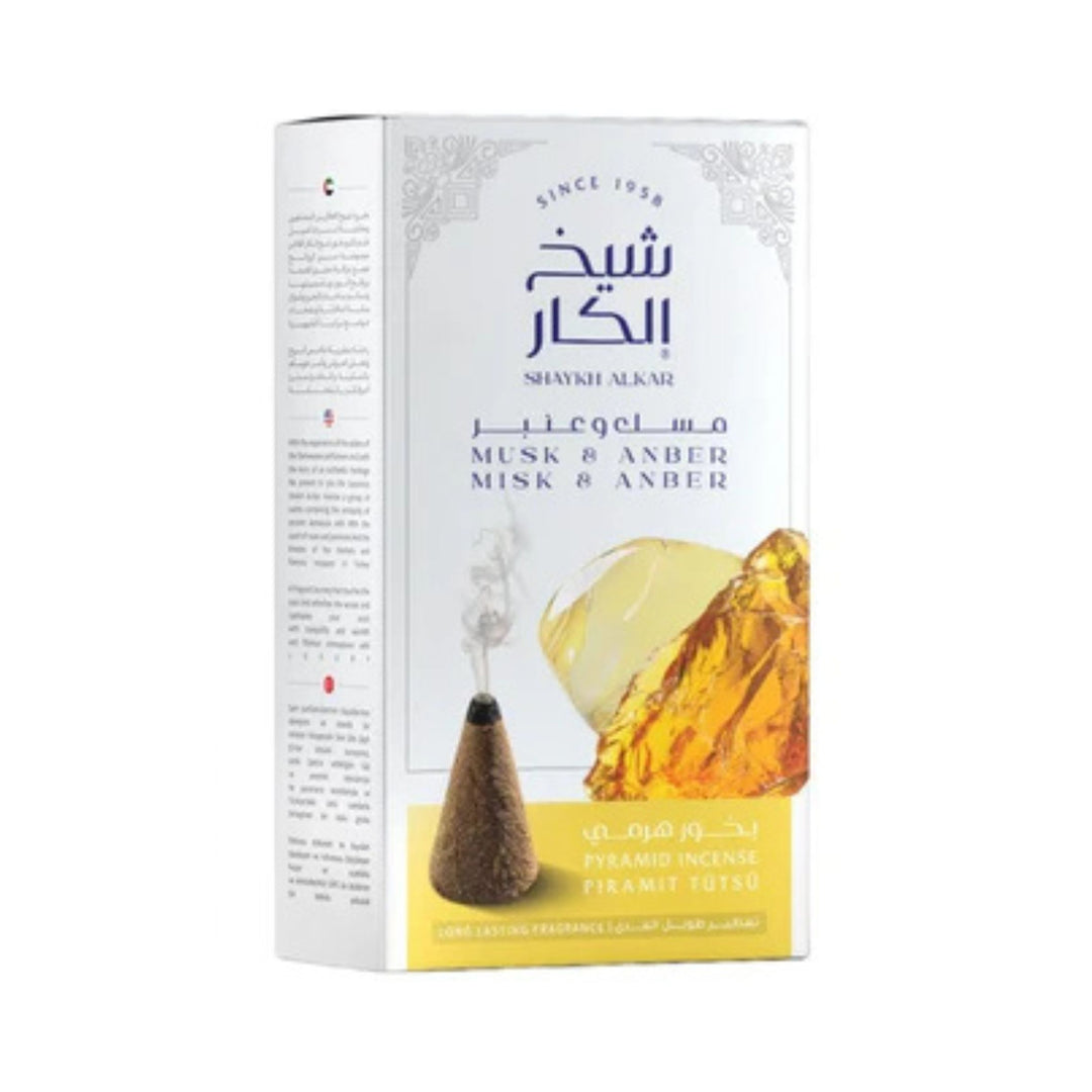 Premium Oud Cones with Holder - Musk & Amber