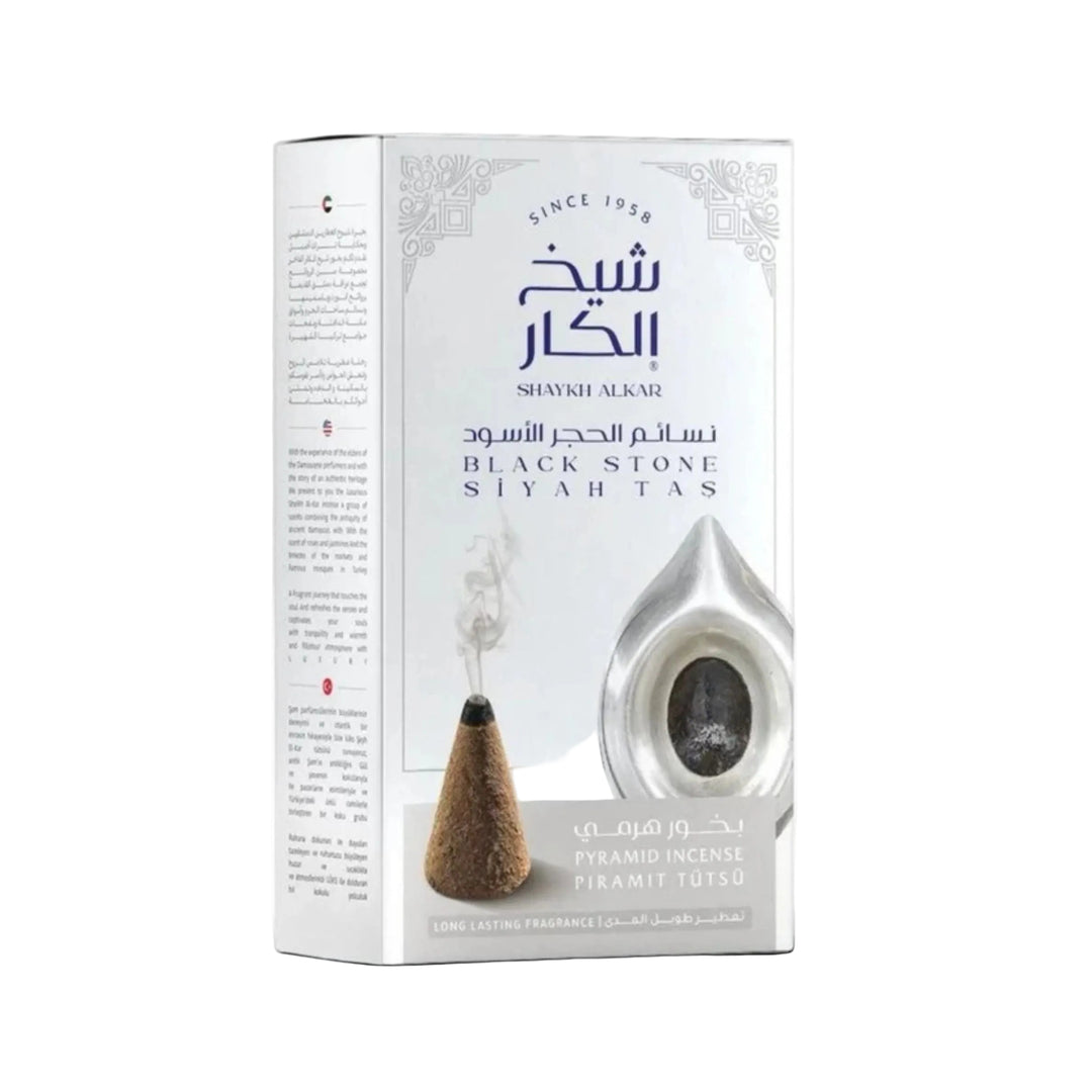 Premium Oud Cones with Holder - Black Stone