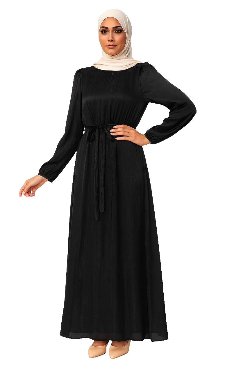 Elegant Black Abaya Dress