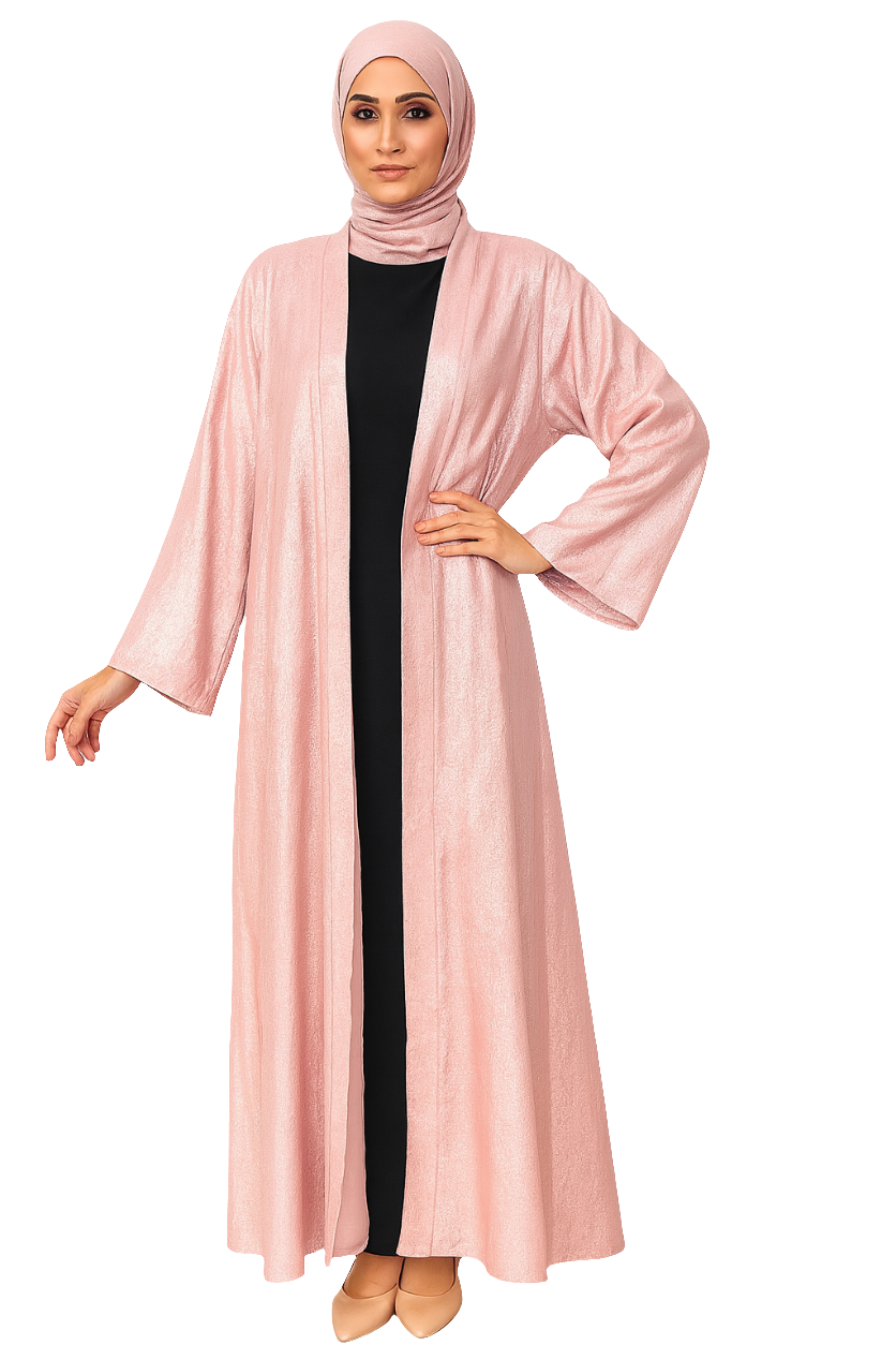 Shiny Open Abaya One Size