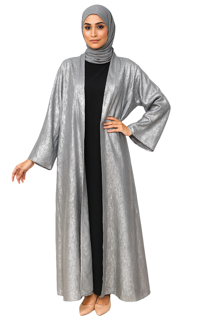 Shiny Open Abaya One Size