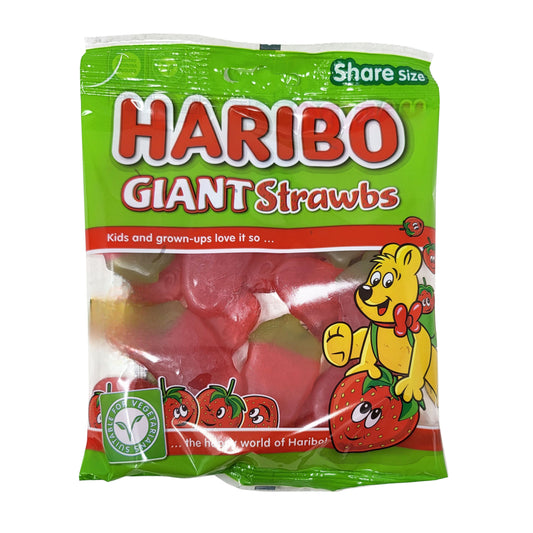 Haribo Giant Strawbs 140g