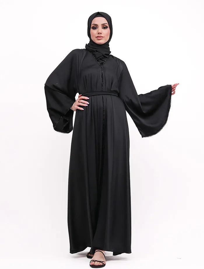 Black Makeba Pearl Abaya