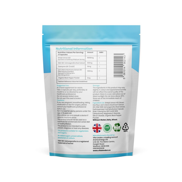 Shilajit 5 in 1 Complex - 16000mg (60 Capsules)