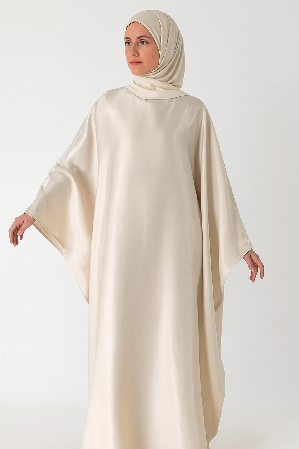 Shimmering Batwing Abaya One Size