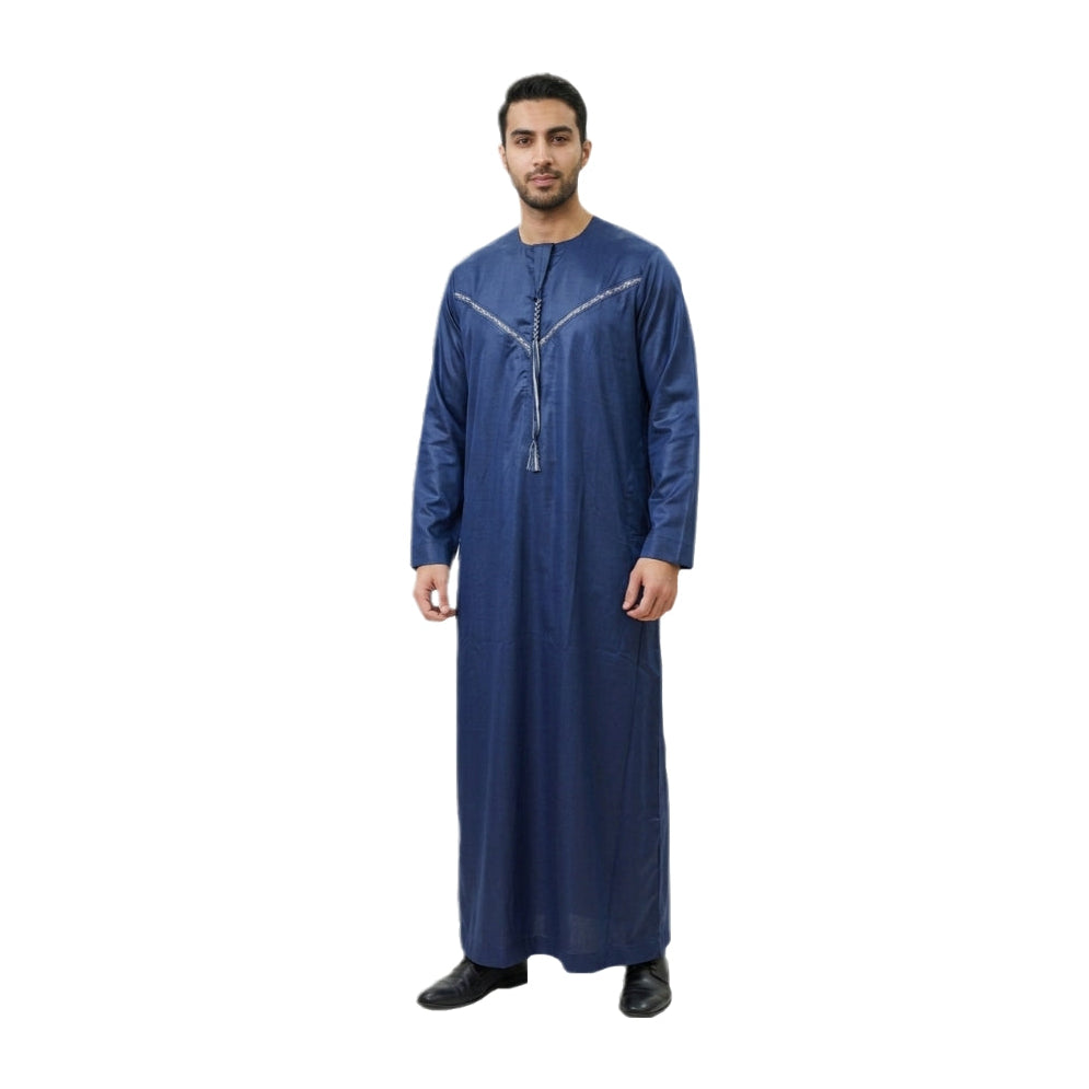 Jubba Tassel Royal Navy & Grey