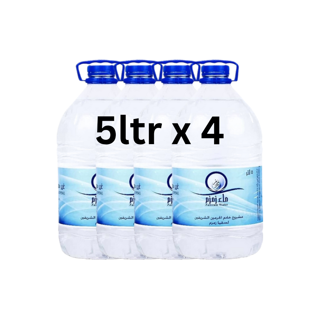 4x 5ltr Zam Zam Water Bundle