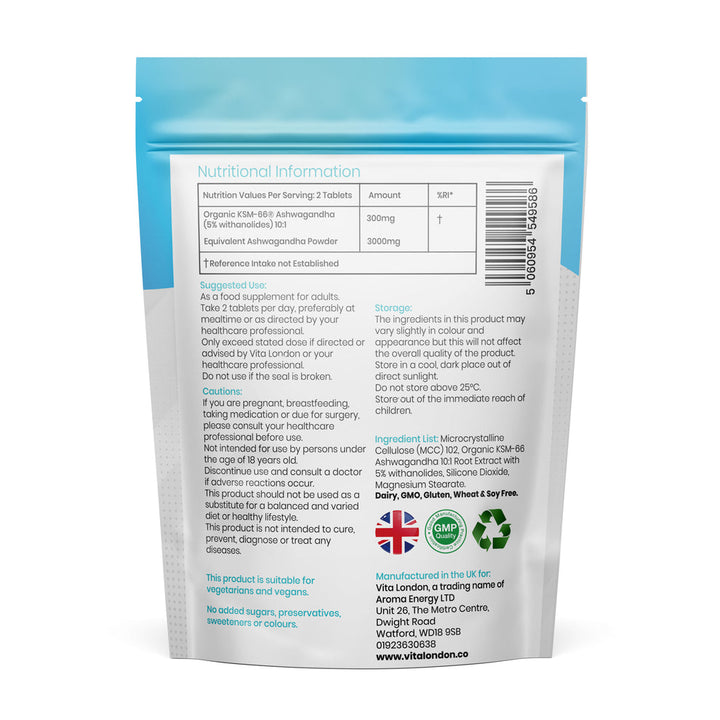 Ashwagandha KSM-66 3000mg (120 Tablets)