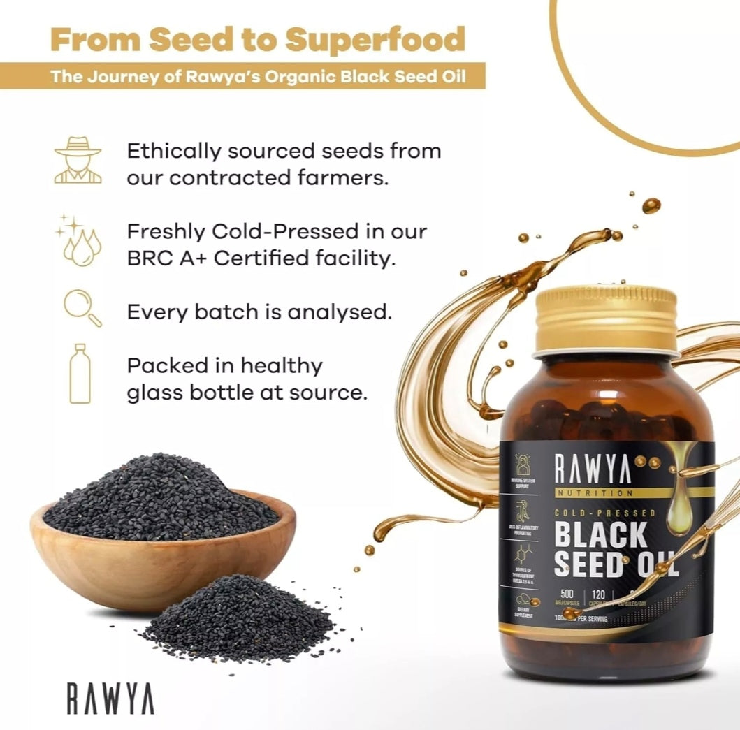 4x Black Seed Oil Capsules 500mg Bundle