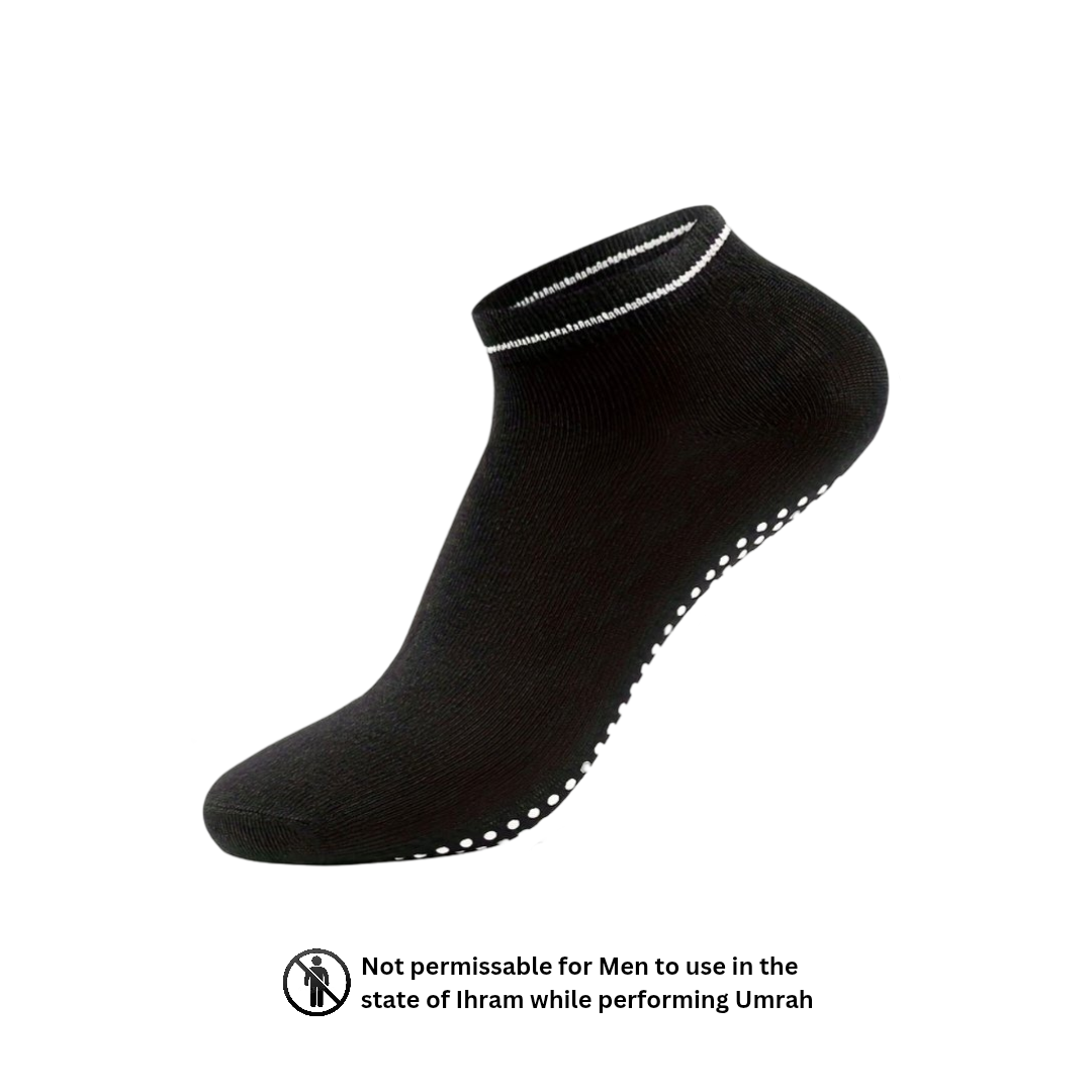 Tawaf Socks Black - One Size for Umrah