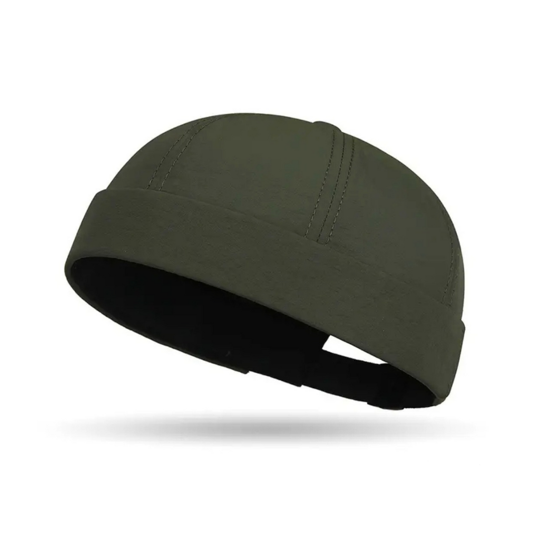 Mens Quick-Dry Lightweight Docker Hat - Dark Green