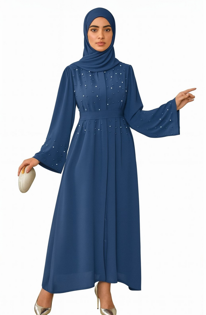 Pearl Buttoned Dress One Size