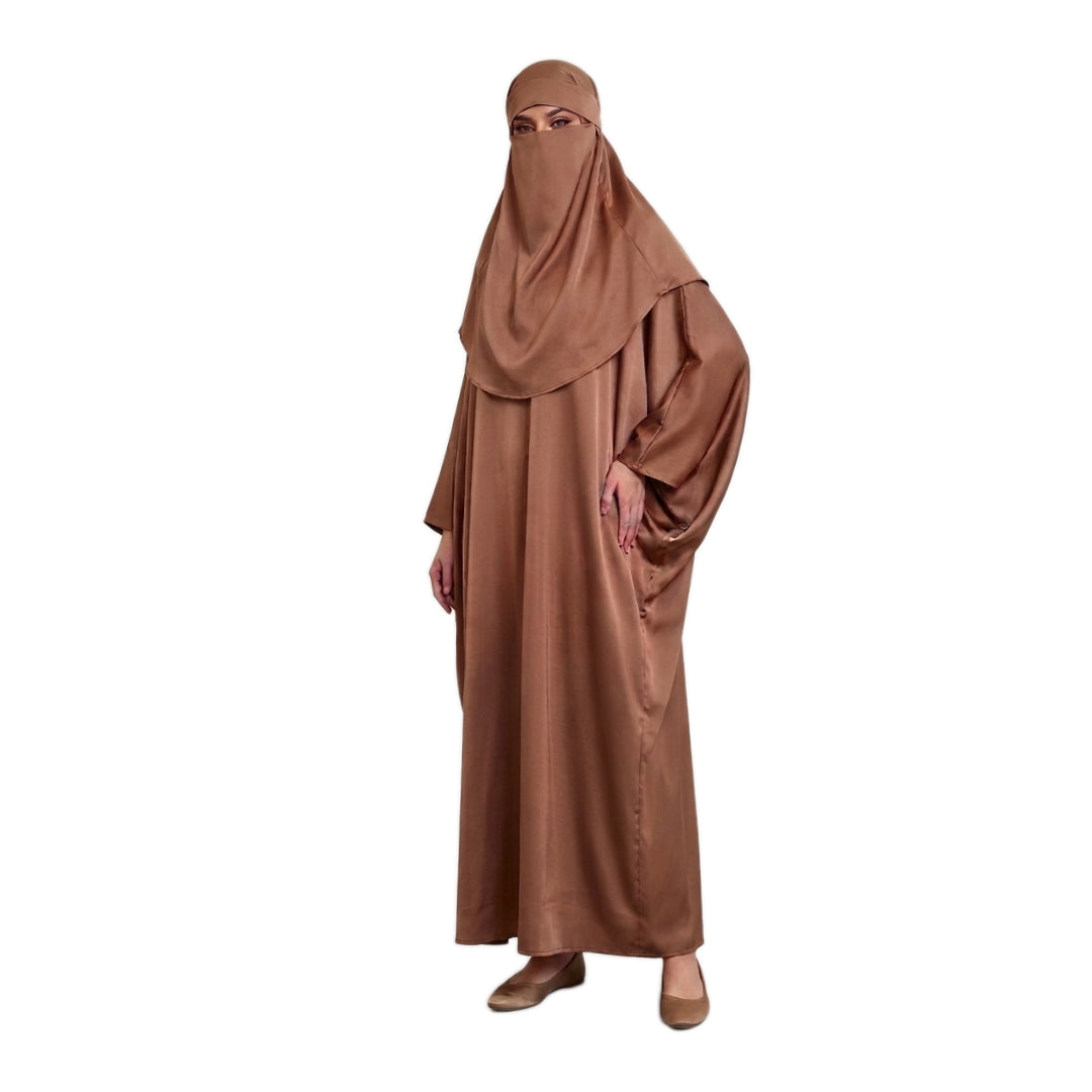 Premium Nida Abaya - Mocha