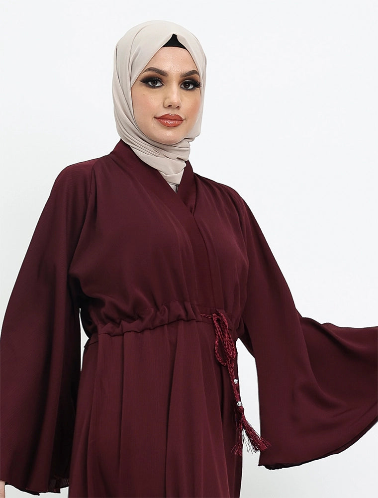 Maroon Salifah Abaya