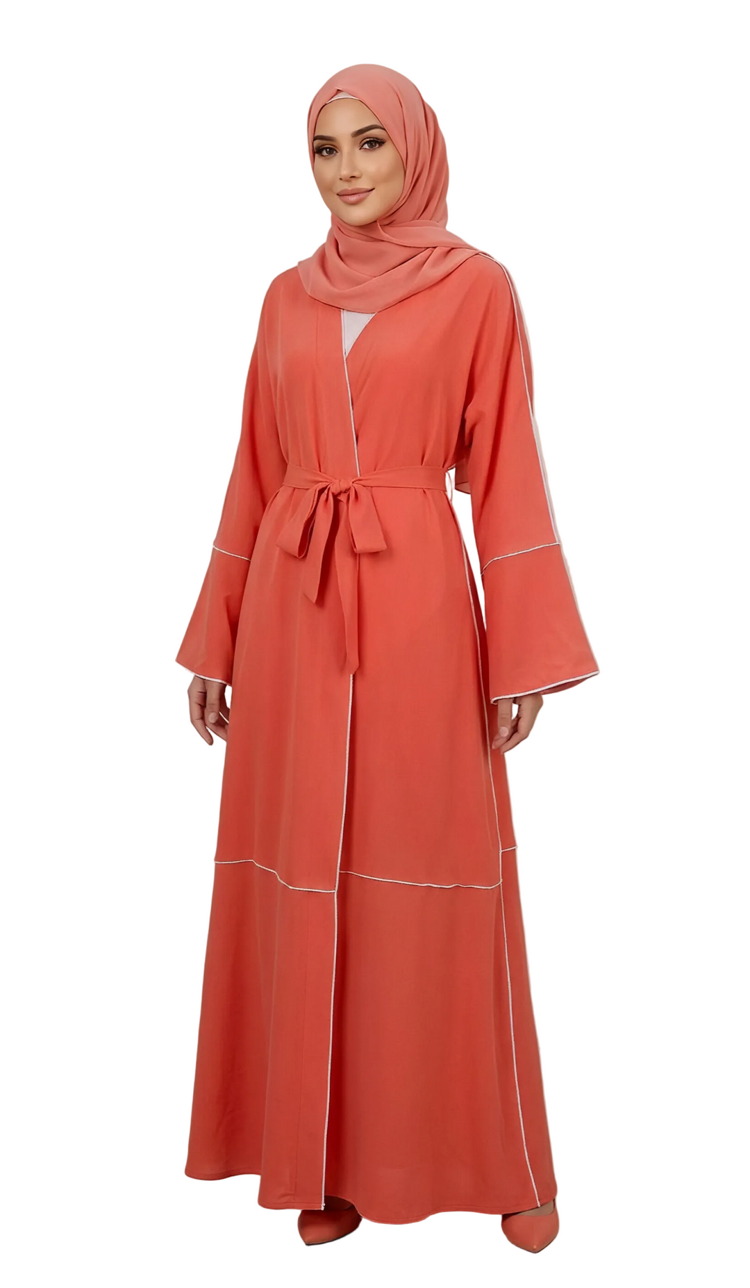 Rouge Open Abaya - One Size