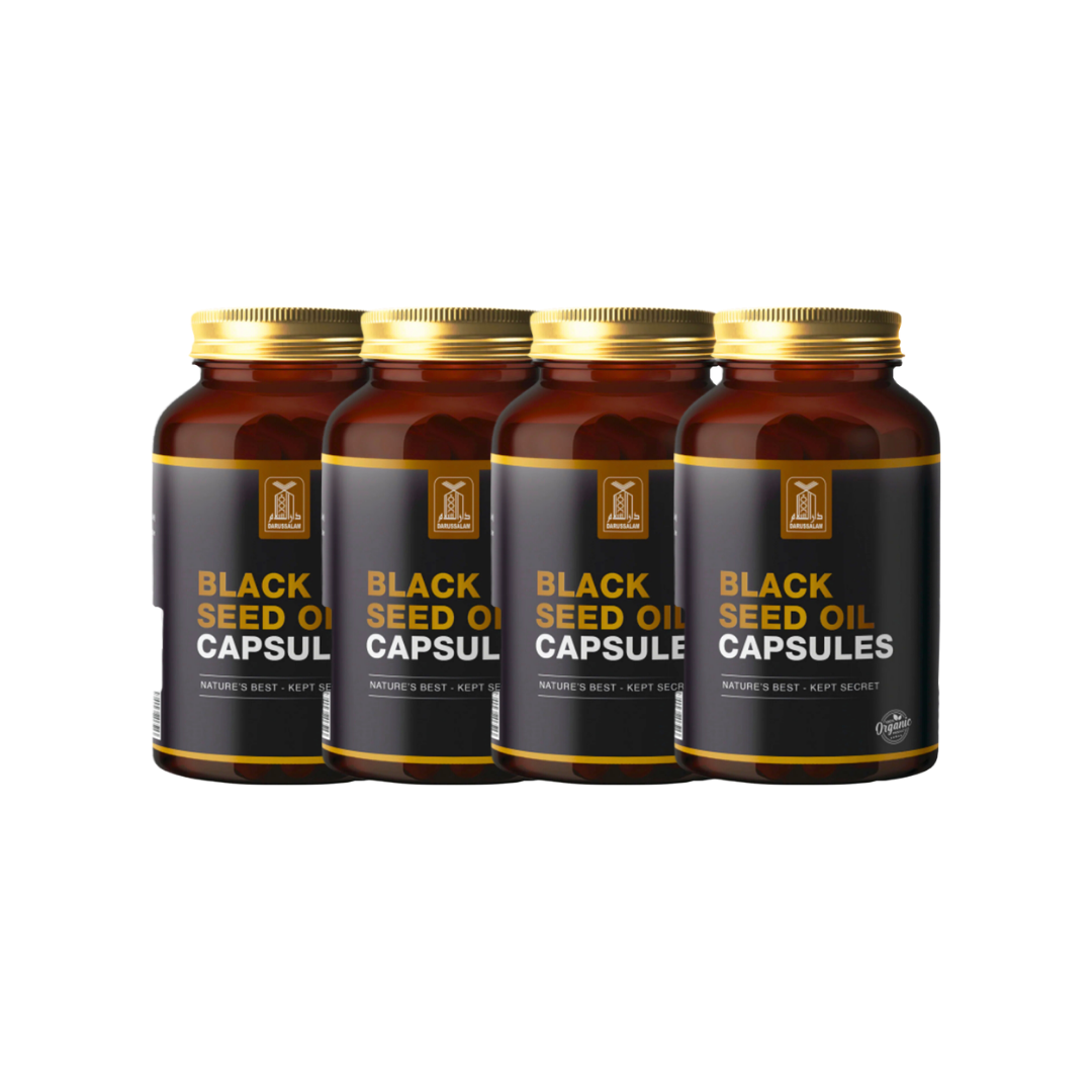4x Black Seed Oil Capsules 1000mg (60pcs) Bundle