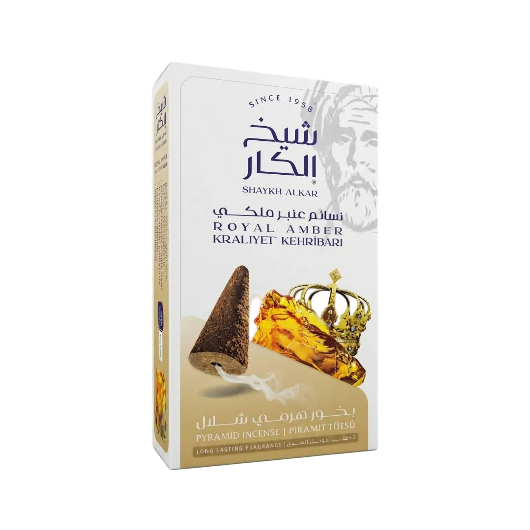 Premium Oud Cones with Holder - Royal Amber (12pcs)