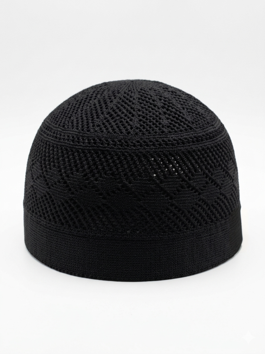Knitted Skullcap Black