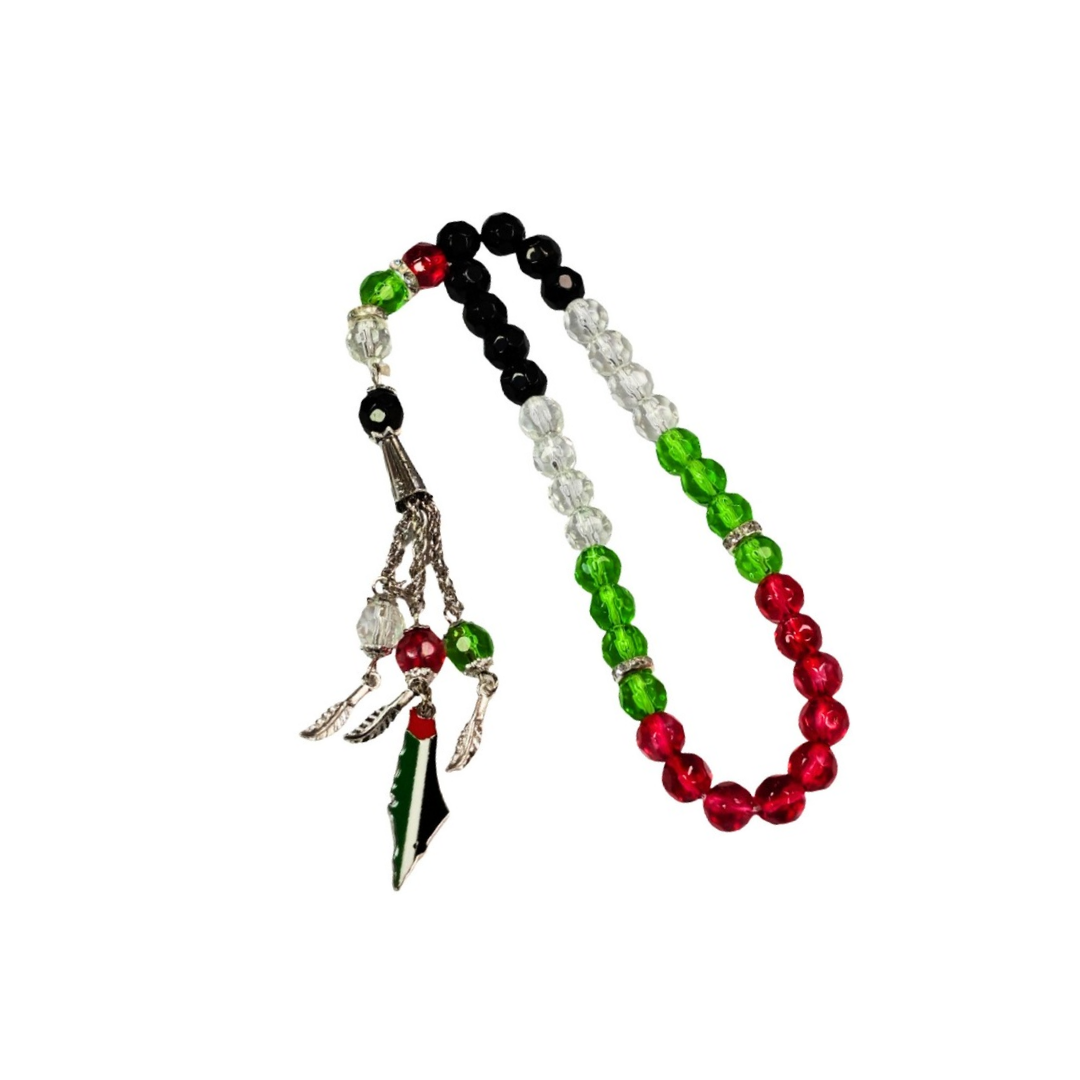 33 Small Beaded Palestine Tasbih