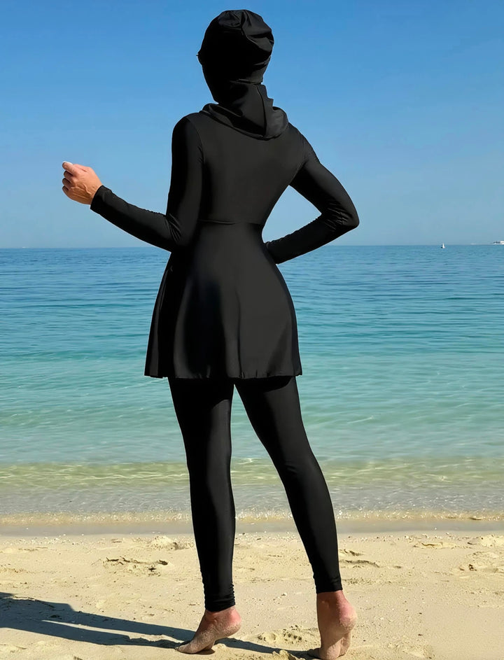 Womens Swimsuit Burkini 3 Piece Set