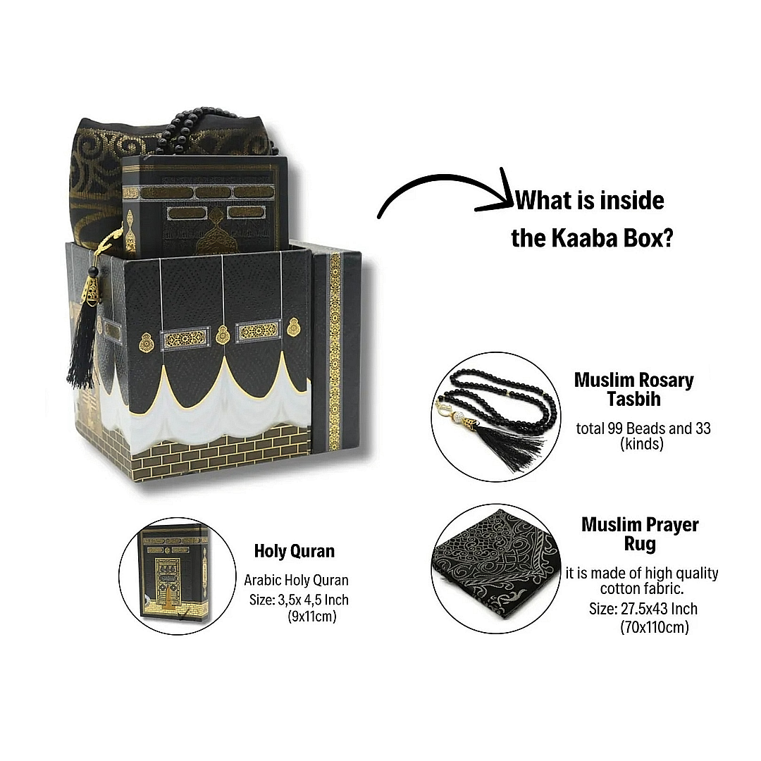 Kabah Gift Box - Quran, Musallah & Tasbih