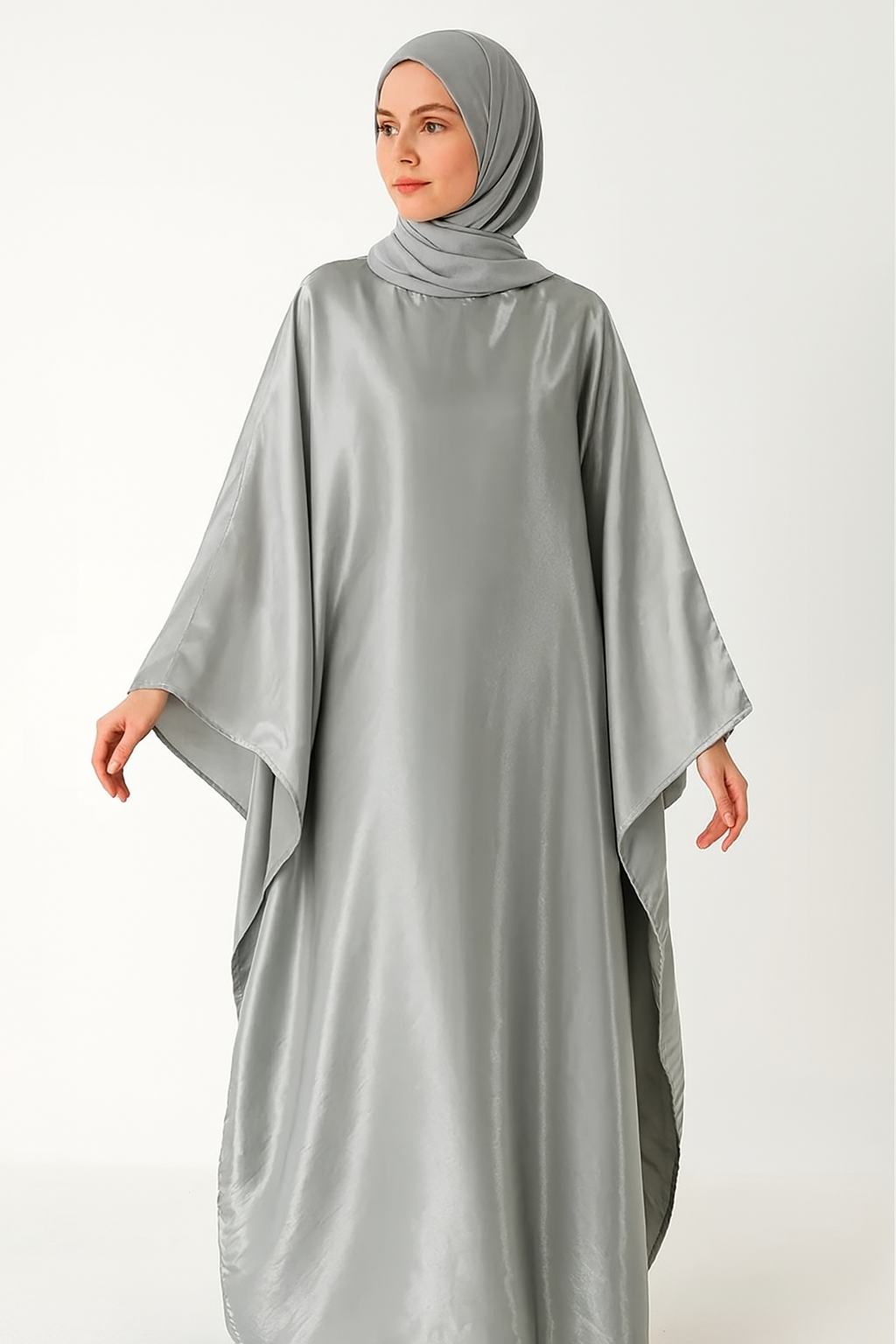 Shimmering Batwing Abaya One Size