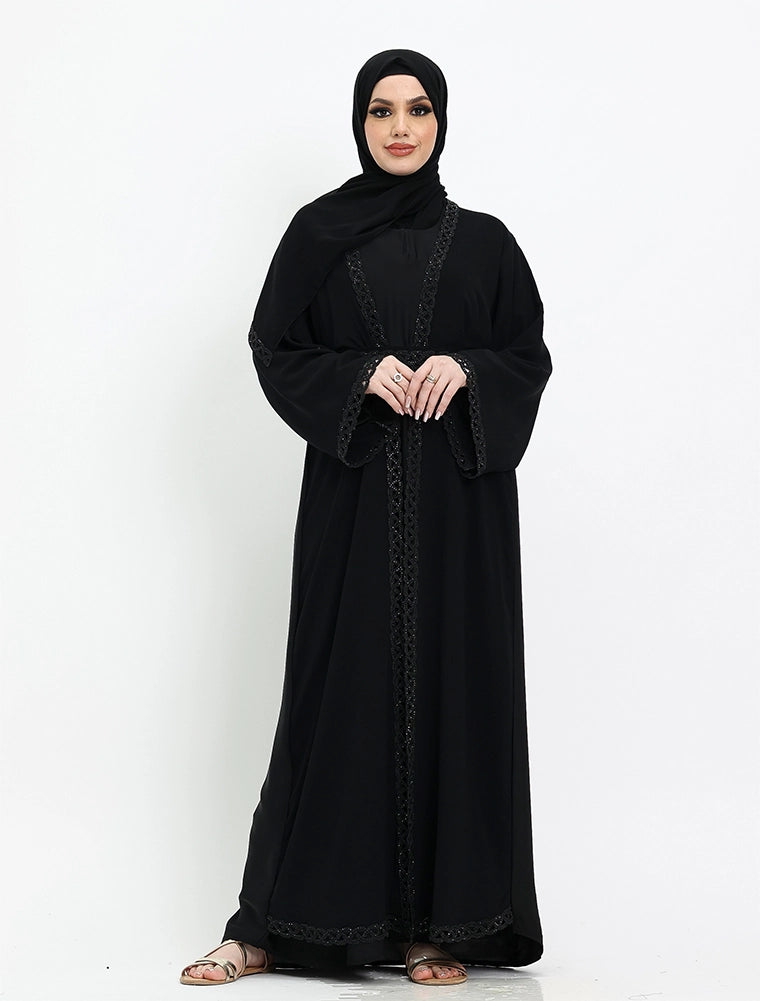 Black Nadira Abaya