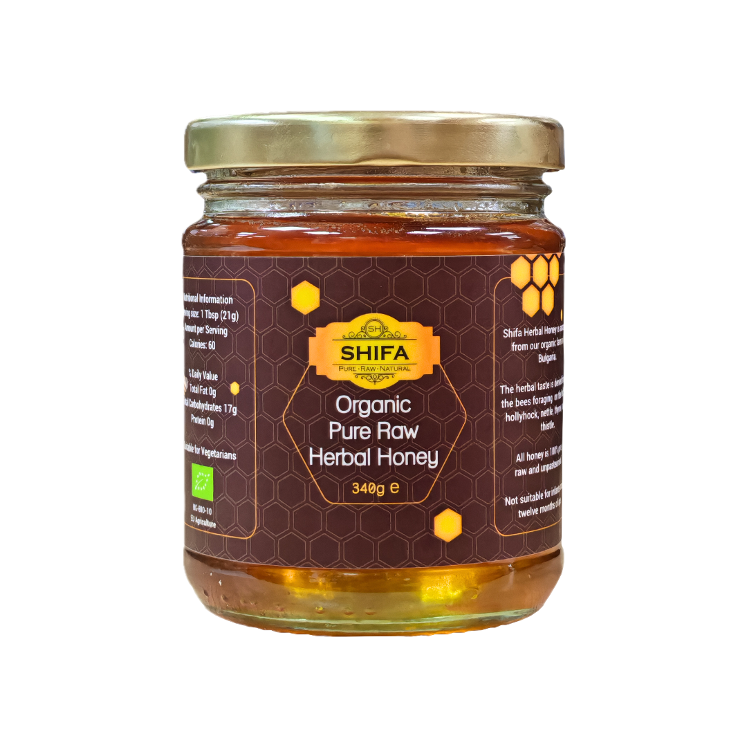 Organic Pure Raw Herbal Honey 340g