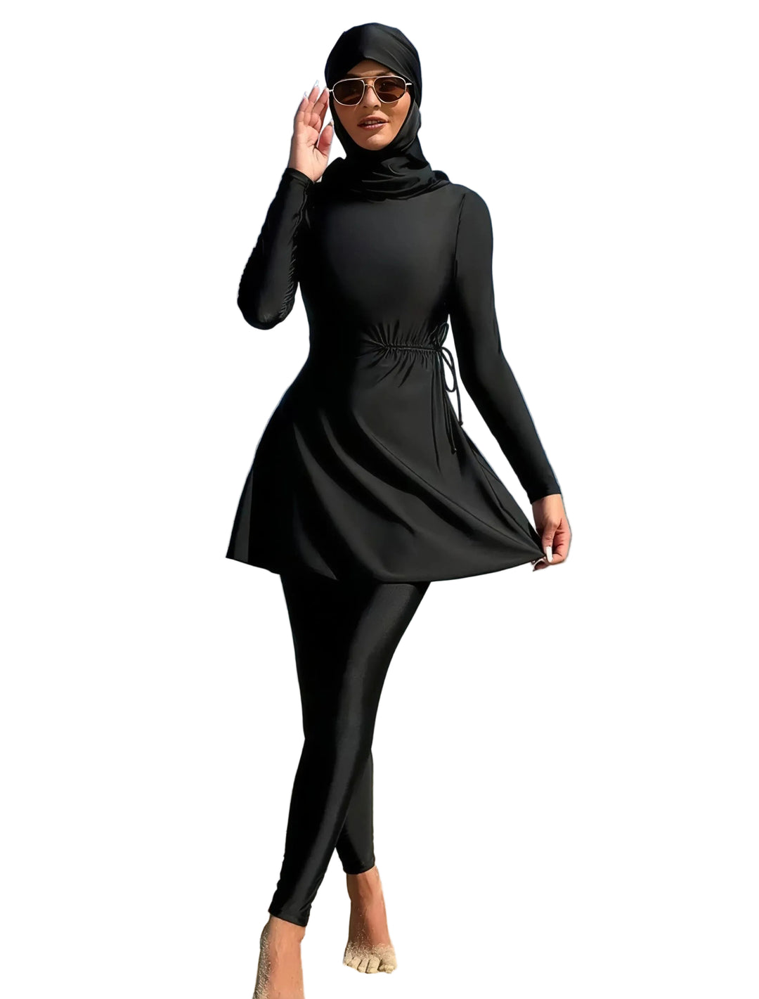 Womens Swimsuit Burkini 3 Piece Set