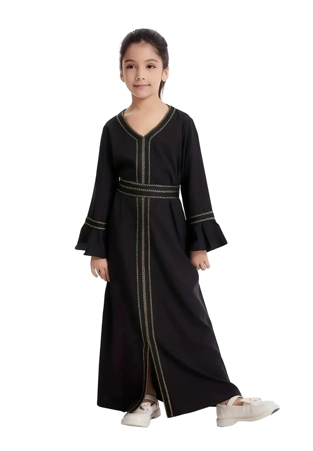 Girls Black Prestige Abaya