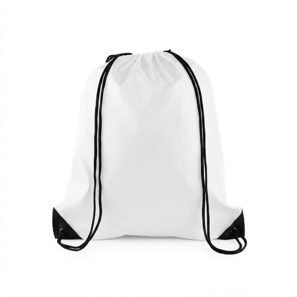 Hajj & Umrah Drawstring Bag - White