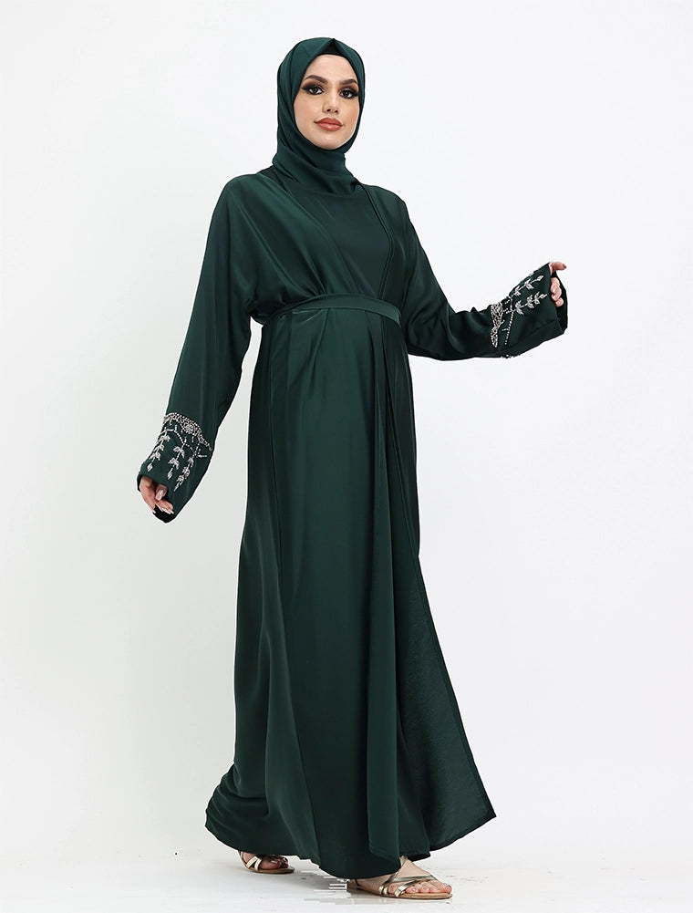 Green 2 Piece Tuan Abaya